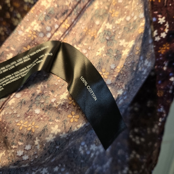 Denim & Flower Ricky Singh Floral Print Short Sleeve Button Down Shirt Large - Picture 5 of 5